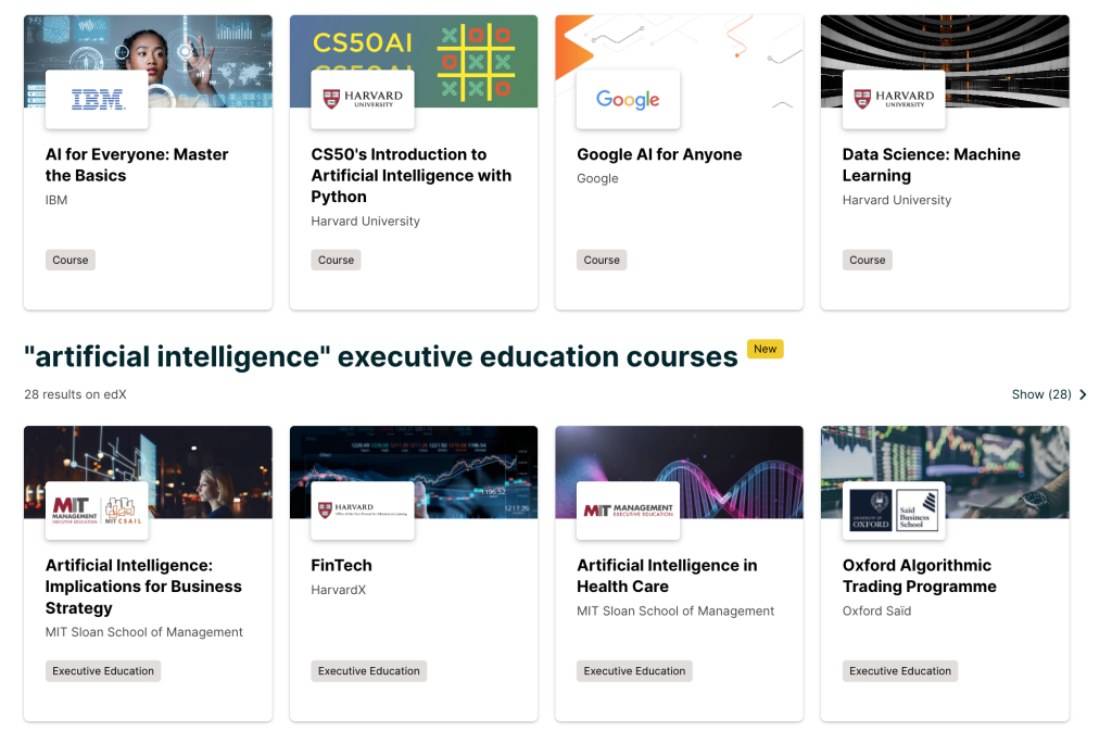 EdX artificial intelligence courses